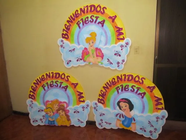 Carteles de bienvenidos para fiestas infantiles - Imagui