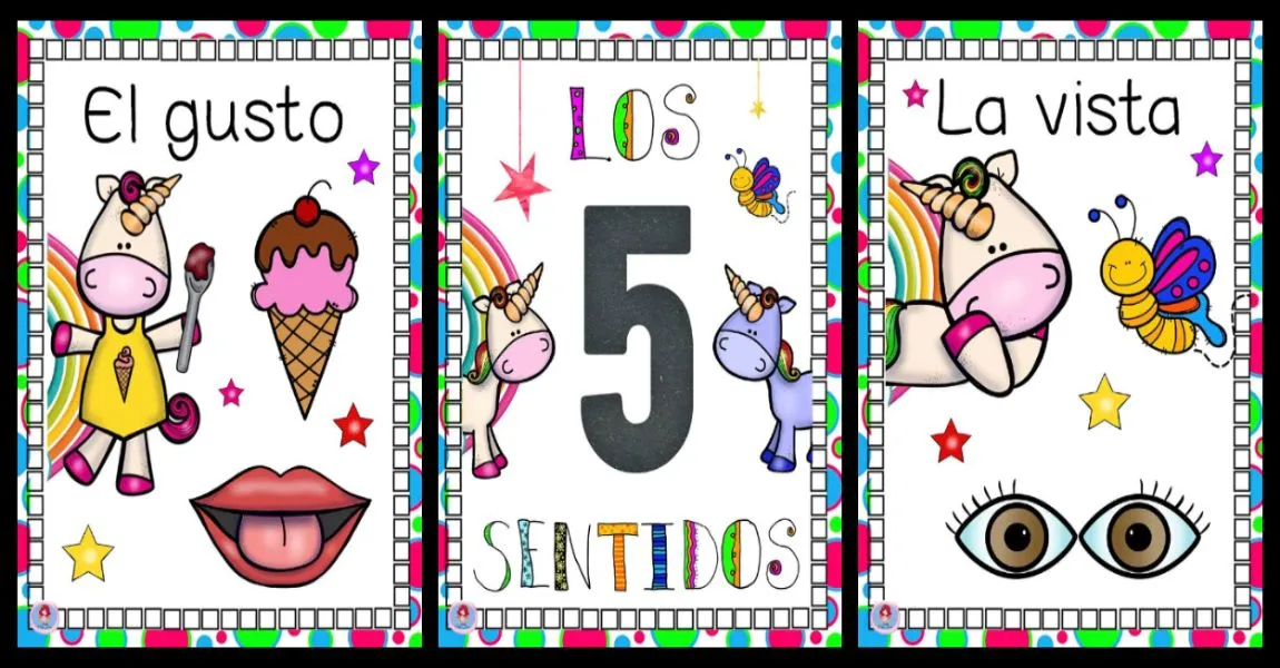 CARTELES DIDÁCTICOS Los 5 sentidos – Imagenes Educativas