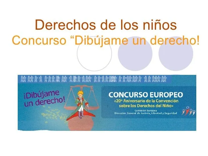 Carteles sobre los drechos del niño.