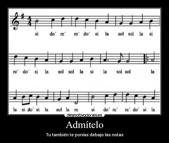 Carteles de Partitura | Desmotivaciones