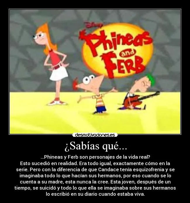 Carteles de Phineas Pag. 7 | Desmotivaciones