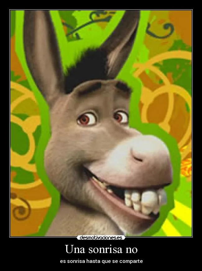 Burro de shrek con frases - Imagui