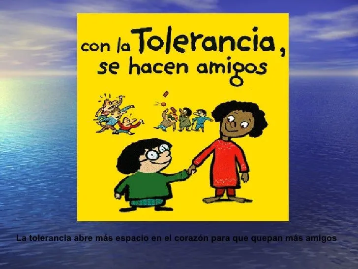 Carteles Sobre La Tolerancia Para Los NiñOs