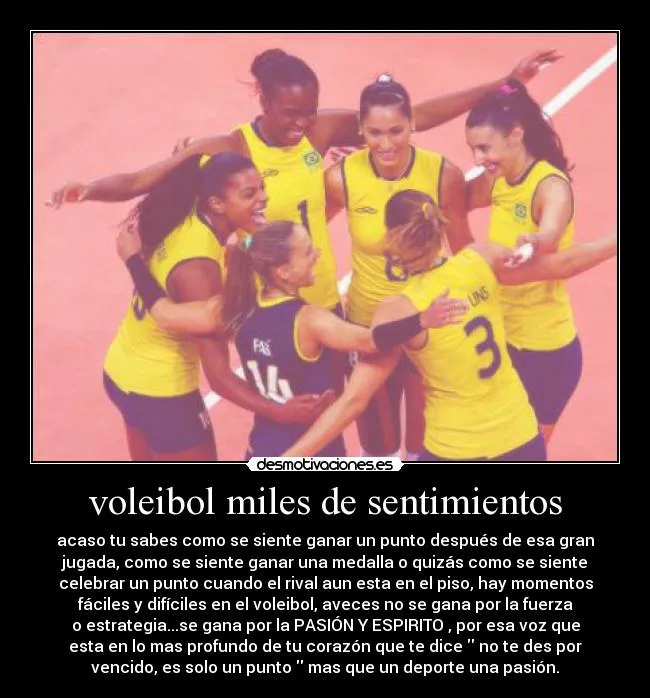 Carteles de Voleibol Pag. 10 | Desmotivaciones