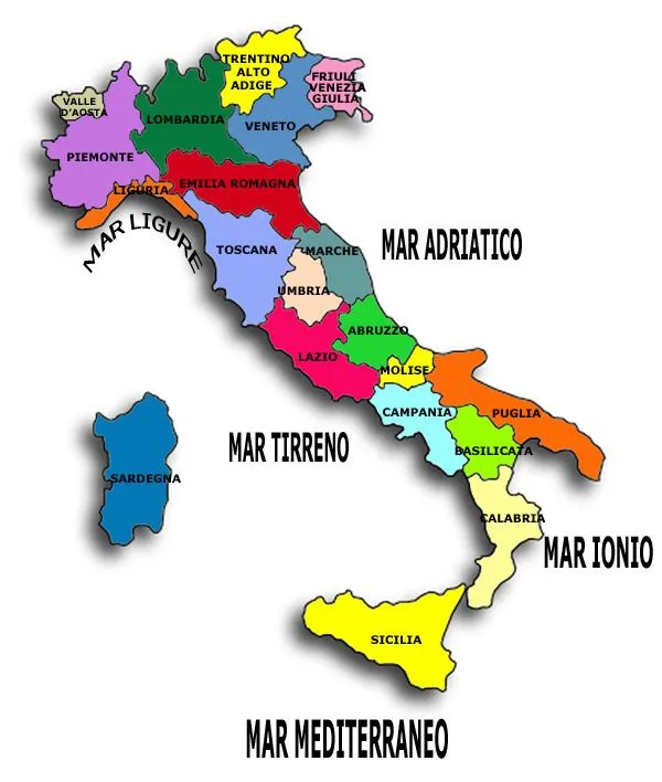 Cartina regioni Italia: ripassa con noi la geografia