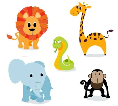 Cartoon Baby Jungle Animals - Gallery