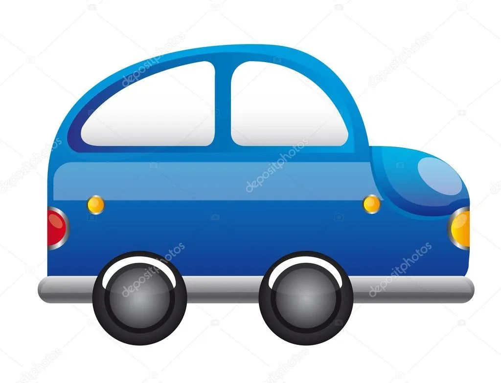 cartoon coche azul — Vector stock © yupiramos #