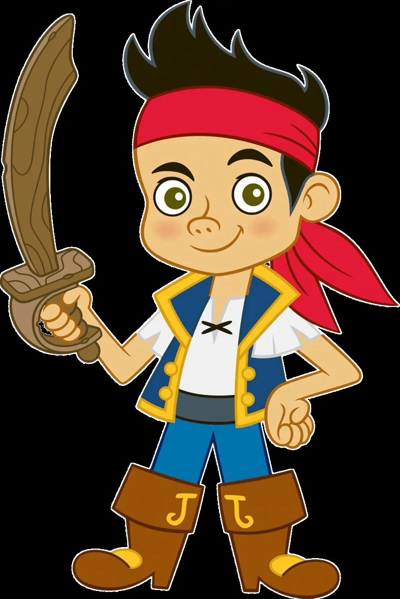 cartoon y comic en png: jake y los piratas de nunca jamas .png