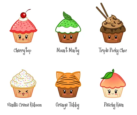 cartoon cupcakes | Tumblr