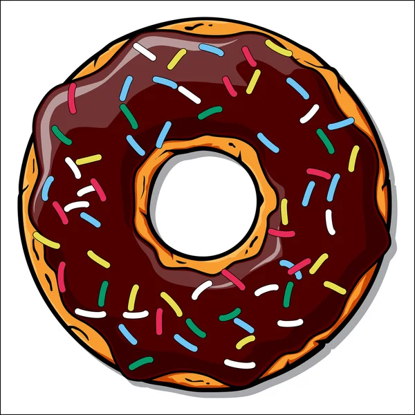 Cartoon donut illustration. — Vector stock © R_lion_O #13925735