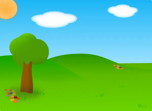 Cartoon Landscape Clip Art at Clker.com - vector clip art online ...