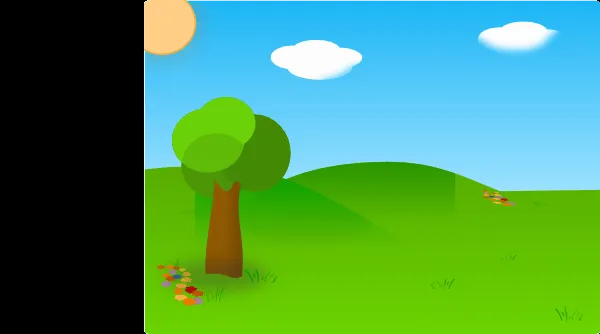 Cartoon Landscape Clip Art at Clker.com - vector clip art online ...