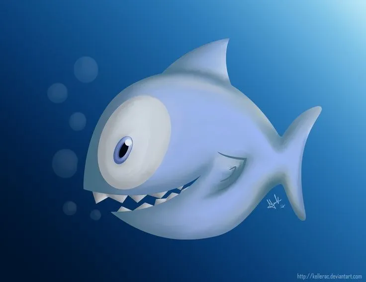 A Cartoon Piranha //// Piraña de caricatura | Piraña | Pinterest