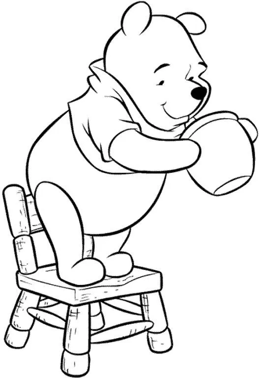 Winnie the Pooh en blanco y negro - Imagui