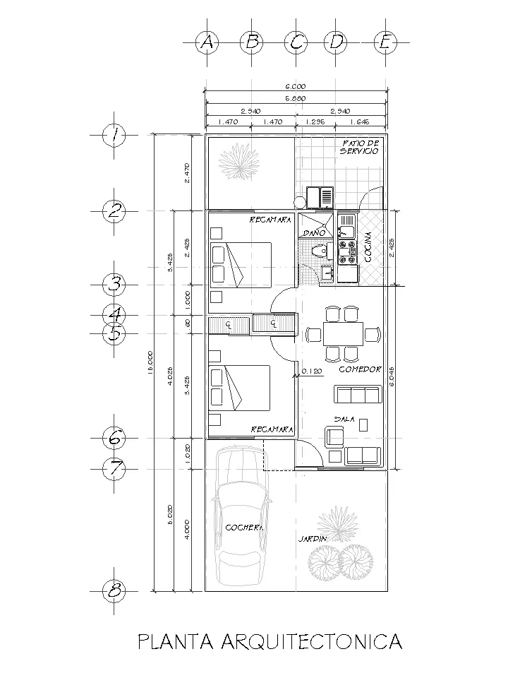 Casa en Autocad 2007 amueblada | DC Blog (datosclave.pro)