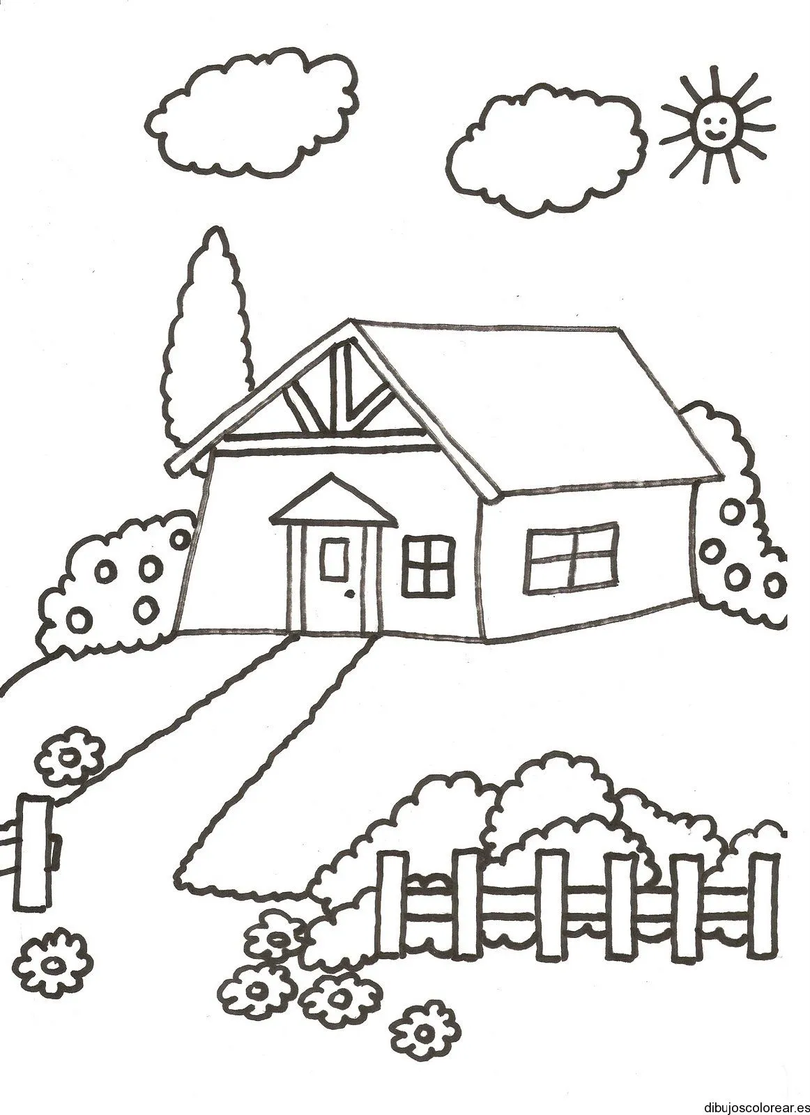 Casa de campo Colouring Pages