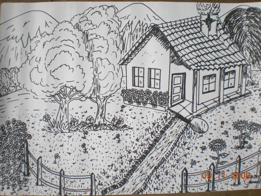 Casas de campo dibujos - Imagui