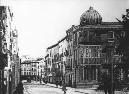 Casa Carderera Dibujos a lápiz, Vicente Casanueva