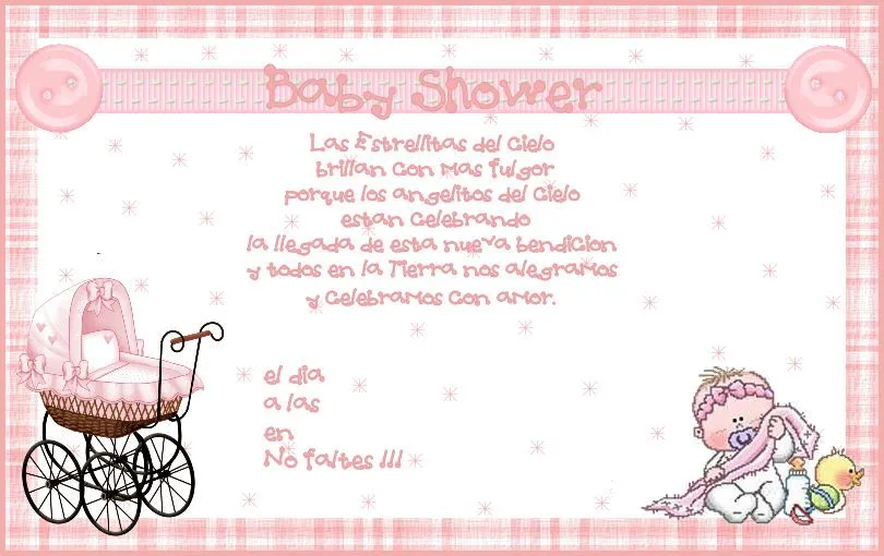 la casa de chichi: Invitacion Baby Shower