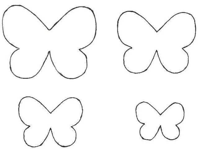 Molde mariposa para imprimir - Imagui