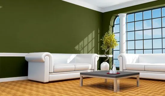 Casa y Color - Visualizador de colores - Salon en verdes