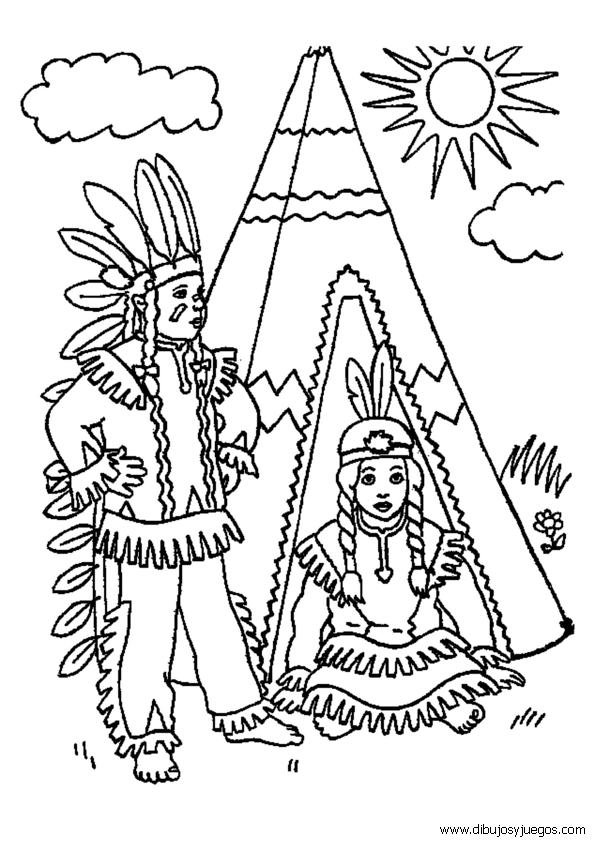 CASA DE INDIOS Colouring Pages