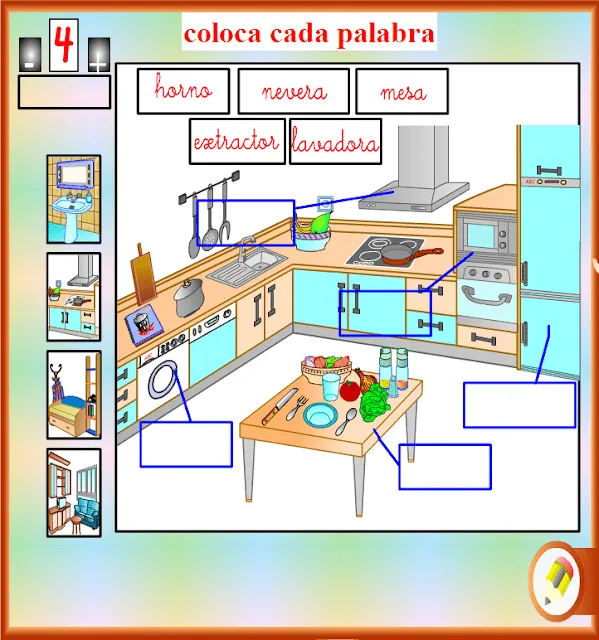 Lugares de la casa en inglés - Imagui