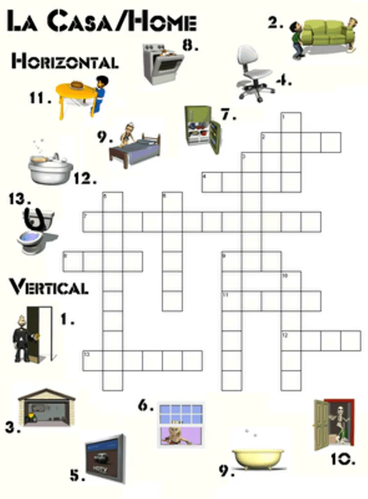 La casa y sus partes en ingles - Imagui