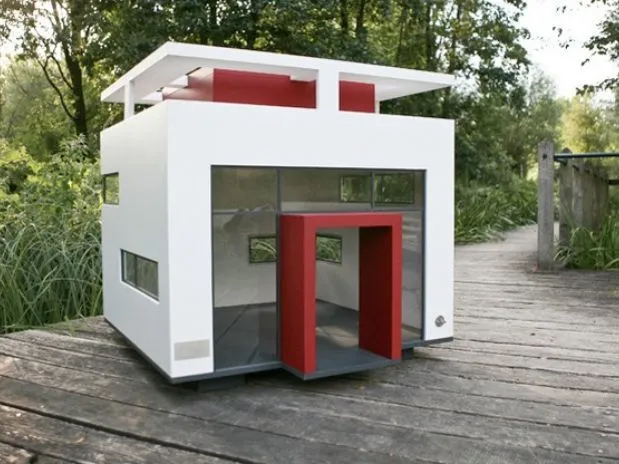 Casa para perros estilo Bauhaus