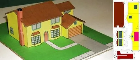 A Casa dos Simpsons Feita de Papel « Blog de Brinquedo