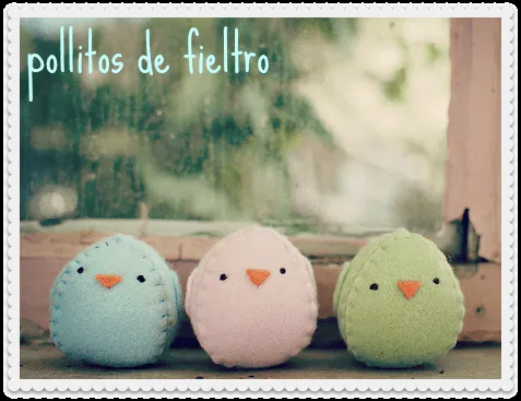 En casa de Tía Gretel: DIY: Pollitos de fieltro