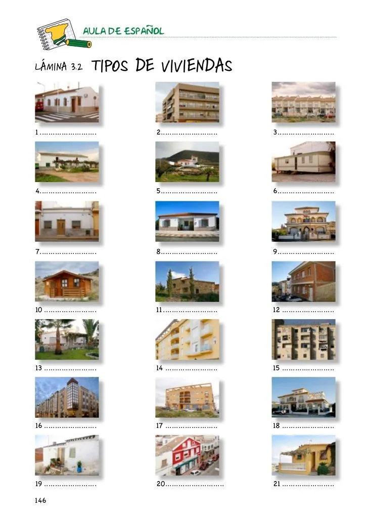 Mi casa viviendas de diferentes países | Tipos de vivienda, Aula de  español, Casitas