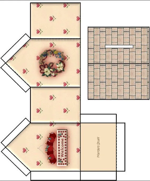 Moldes de casas de papel para imprimir - Imagui