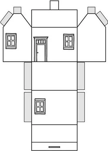 Casas de papel para recortar - Imagui