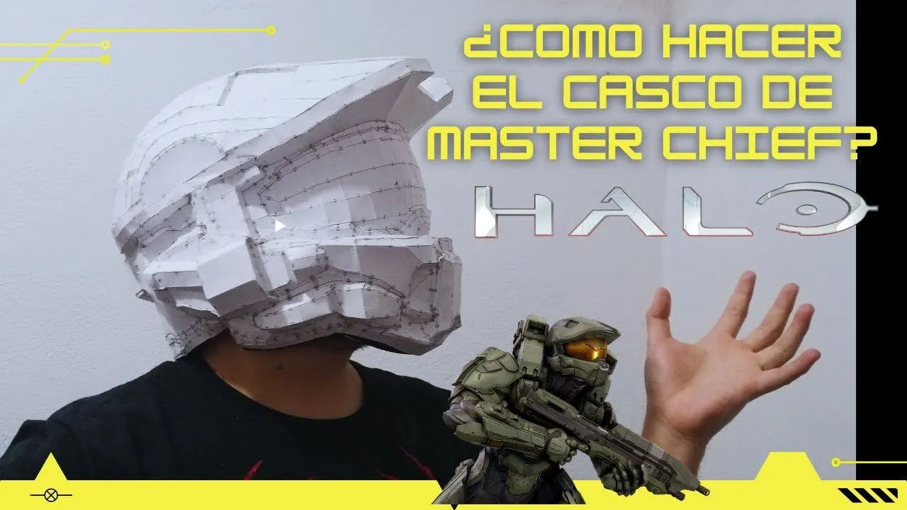 como hacer el casco de master chief? | Tutorial casco Halo 4 casero -  YouTube