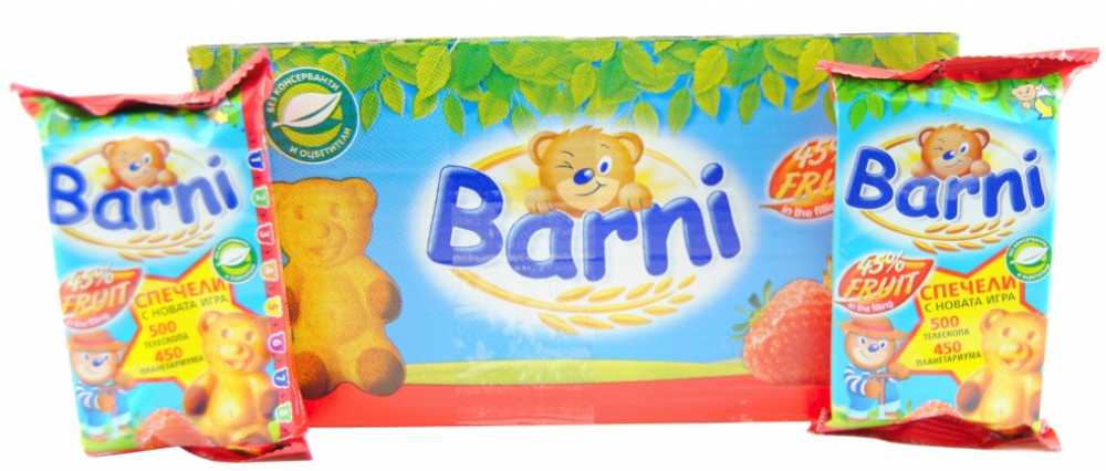 CASE PRICE Barni Fruit Filled Bear Shaped Cakes 24 x 30g ...