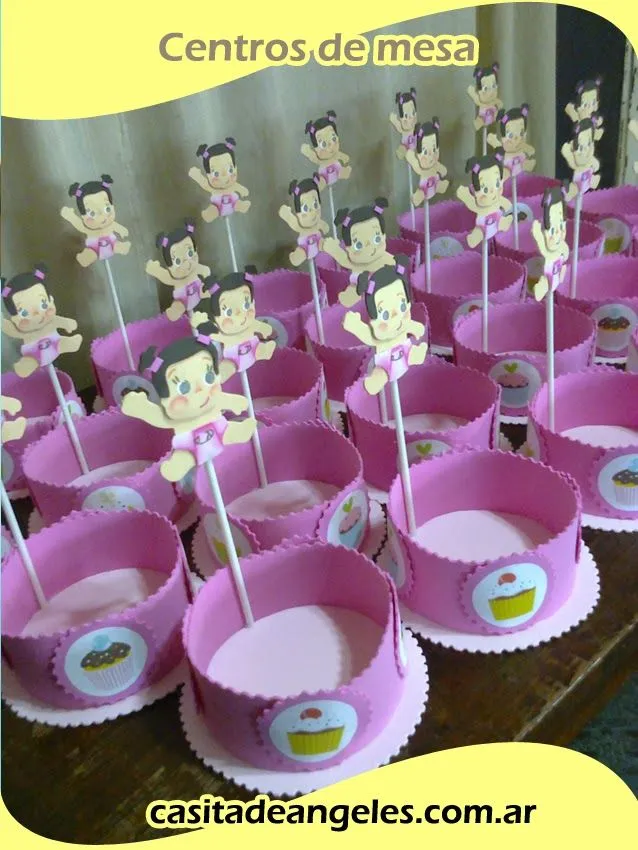 Casita de ángeles: Bautismo - souvenirs y centros de mesa
