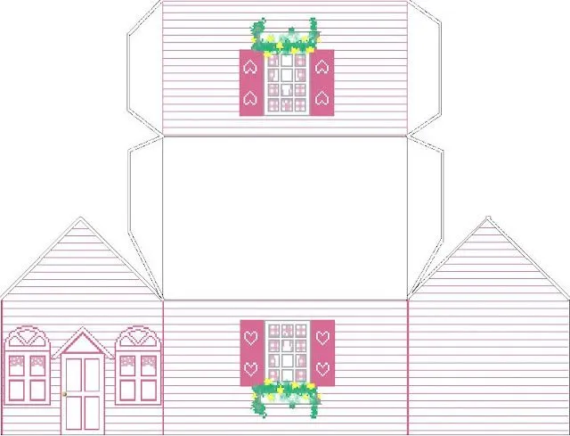 Moldes para casas de carton para maquetas - Imagui