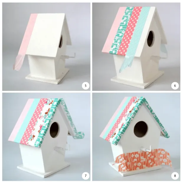 CASITAS DE PAJAROS CON WASHI TAPE | Decorar tu casa es facilisimo.com