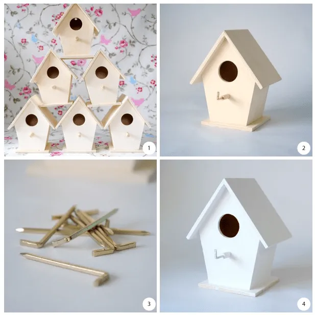 CASITAS DE PAJAROS CON WASHI TAPE | Decorar tu casa es facilisimo.com