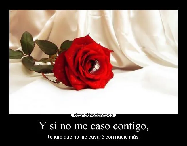 Y si no me caso contigo, | Desmotivaciones