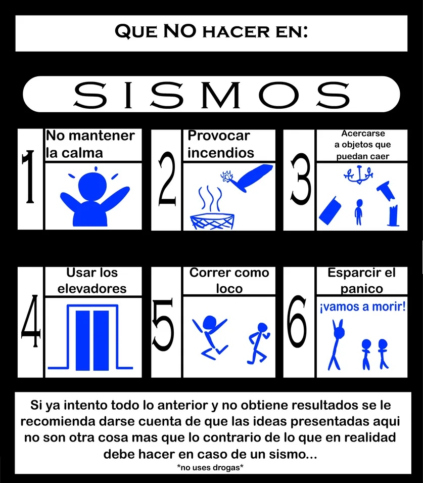 Que no hacer en caso de sismo by Art-Josh on DeviantArt