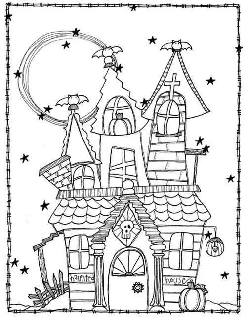 Castillo - Dibujos para Halloween | Halloween para colorear, Dibujos de  halloween, Arte de halloween