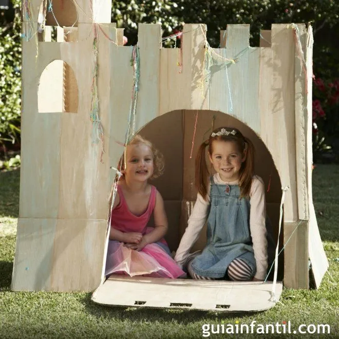 Un castillo para pequeñas princesas - Juegos para niños con cajas ...