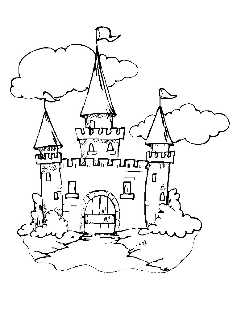 Castillo para colorear Disney - Imagui