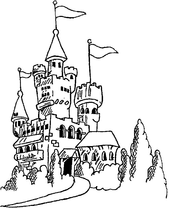 Castillos para colorear