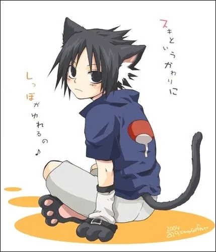  ... cat sasuke chibi chibi sasuke crianca cute fofo gato kawaii kid kid