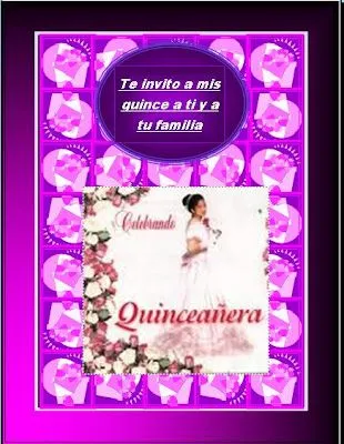 CATÁLOGO VIRTUAL DE TARJETAS EN PUBLISHER: TARJETAS DE QUINCEAÑERAS