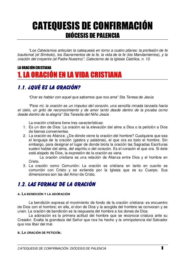 Catequesis De Confirmación