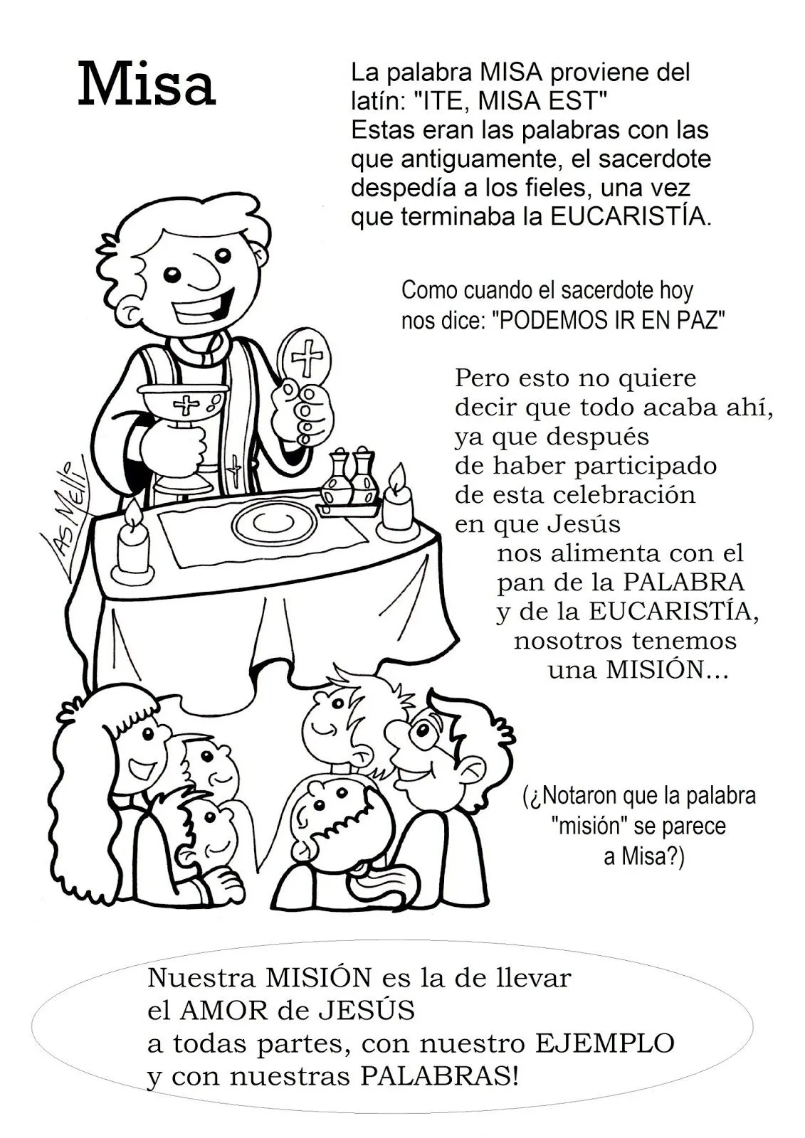 La Catequesis (El blog de Sandra): Recursos Catequesis Partes de la Misa